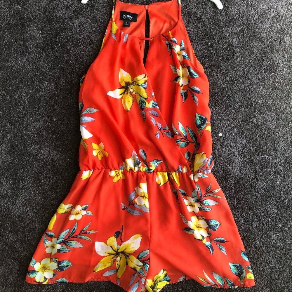 By and by orange romper